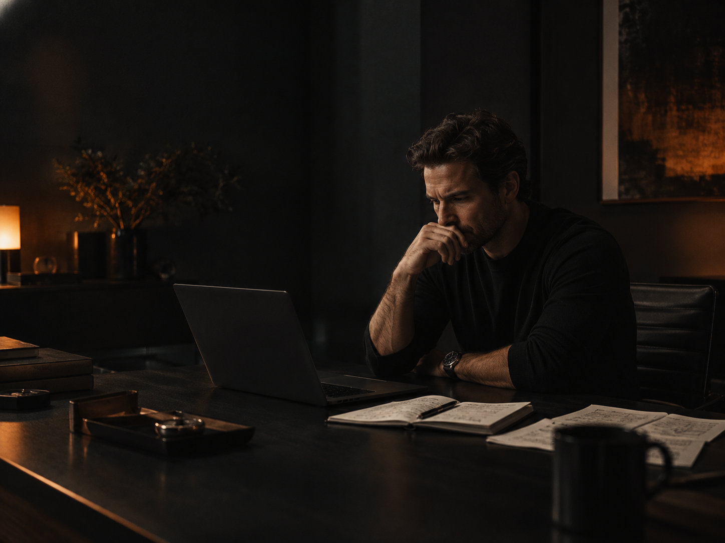Agency founder reviewing incoming leads