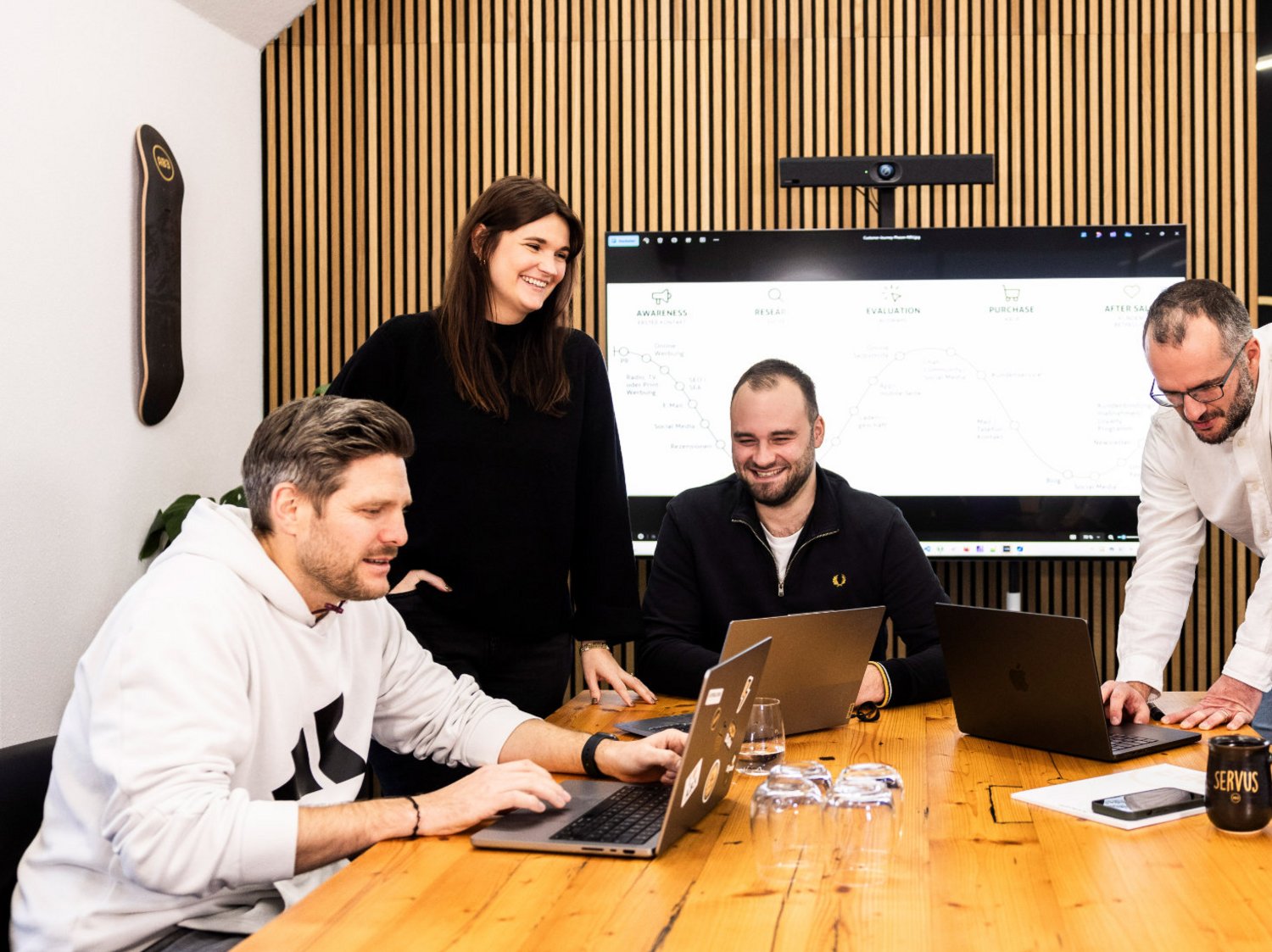 Creative agency team in a strategy workshop